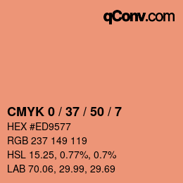 Color code: CMYK 0 / 37 / 50 / 7 | qconv.com