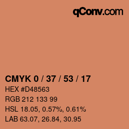 Color code: CMYK 0 / 37 / 53 / 17 | qconv.com