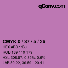 Color code: CMYK 0 / 37 / 5 / 26 | qconv.com
