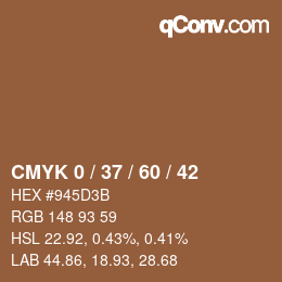 Color code: CMYK 0 / 37 / 60 / 42 | qconv.com