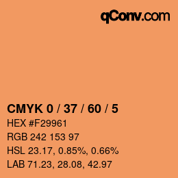 Color code: CMYK 0 / 37 / 60 / 5 | qconv.com