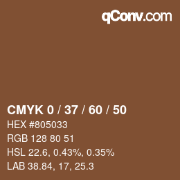 Color code: CMYK 0 / 37 / 60 / 50 | qconv.com