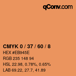Color code: CMYK 0 / 37 / 60 / 8 | qconv.com