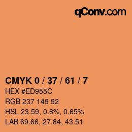 Color code: CMYK 0 / 37 / 61 / 7 | qconv.com