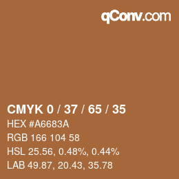 Color code: CMYK 0 / 37 / 65 / 35 | qconv.com