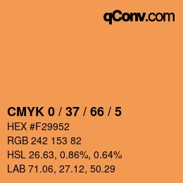 Color code: CMYK 0 / 37 / 66 / 5 | qconv.com