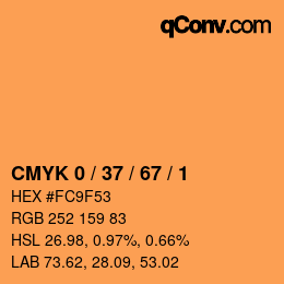 Color code: CMYK 0 / 37 / 67 / 1 | qconv.com
