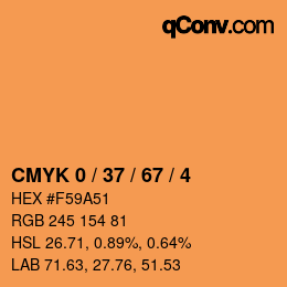 Color code: CMYK 0 / 37 / 67 / 4 | qconv.com