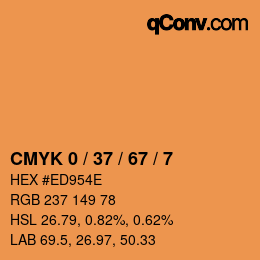 Color code: CMYK 0 / 37 / 67 / 7 | qconv.com