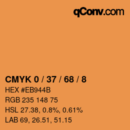 Color code: CMYK 0 / 37 / 68 / 8 | qconv.com