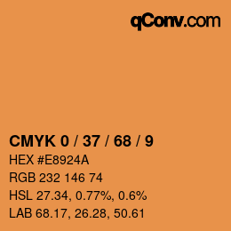 Color code: CMYK 0 / 37 / 68 / 9 | qconv.com