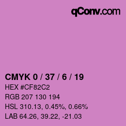 颜色代码: CMYK 0 / 37 / 6 / 19 | qconv.com