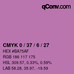 Color code: CMYK 0 / 37 / 6 / 27 | qconv.com