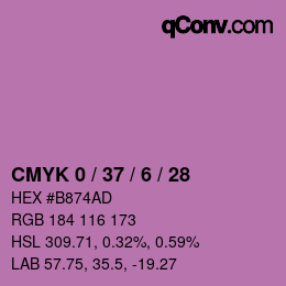 Color code: CMYK 0 / 37 / 6 / 28 | qconv.com