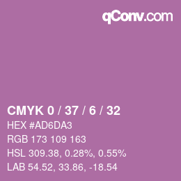 Color code: CMYK 0 / 37 / 6 / 32 | qconv.com