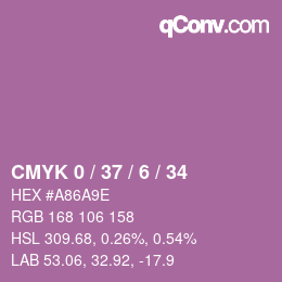 Color code: CMYK 0 / 37 / 6 / 34 | qconv.com