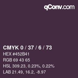 Color code: CMYK 0 / 37 / 6 / 73 | qconv.com