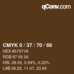 Color code: CMYK 0 / 37 / 70 / 66 | qconv.com