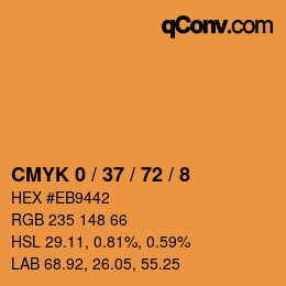 Color code: CMYK 0 / 37 / 72 / 8 | qconv.com