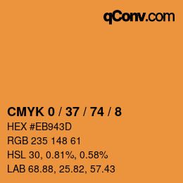 Color code: CMYK 0 / 37 / 74 / 8 | qconv.com