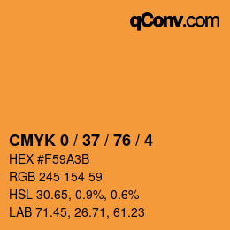 Color code: CMYK 0 / 37 / 76 / 4 | qconv.com