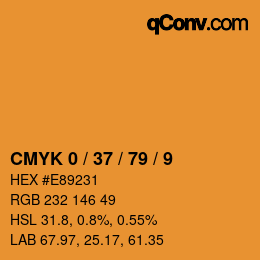 Color code: CMYK 0 / 37 / 79 / 9 | qconv.com