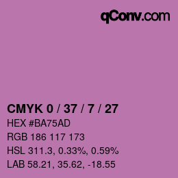 Color code: CMYK 0 / 37 / 7 / 27 | qconv.com