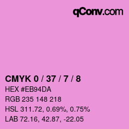 Color code: CMYK 0 / 37 / 7 / 8 | qconv.com