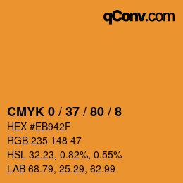 Color code: CMYK 0 / 37 / 80 / 8 | qconv.com