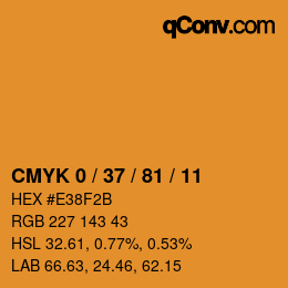 Color code: CMYK 0 / 37 / 81 / 11 | qconv.com