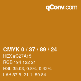 Color code: CMYK 0 / 37 / 89 / 24 | qconv.com