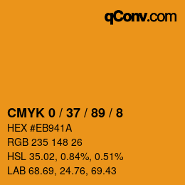 Color code: CMYK 0 / 37 / 89 / 8 | qconv.com