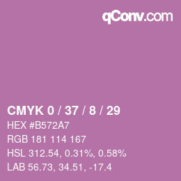 Color code: CMYK 0 / 37 / 8 / 29 | qconv.com