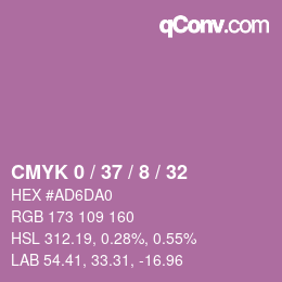 Color code: CMYK 0 / 37 / 8 / 32 | qconv.com