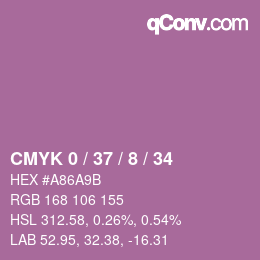 Color code: CMYK 0 / 37 / 8 / 34 | qconv.com