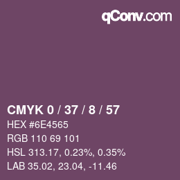 カラーコード: CMYK 0 / 37 / 8 / 57 | qconv.com