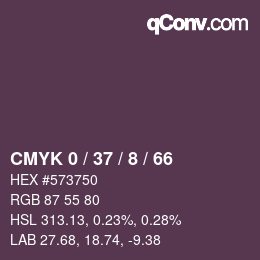 Color code: CMYK 0 / 37 / 8 / 66 | qconv.com