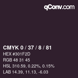 Color code: CMYK 0 / 37 / 8 / 81 | qconv.com