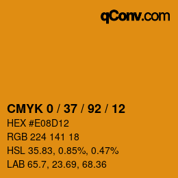 Color code: CMYK 0 / 37 / 92 / 12 | qconv.com
