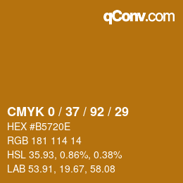 Color code: CMYK 0 / 37 / 92 / 29 | qconv.com