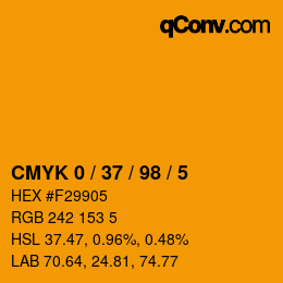 Color code: CMYK 0 / 37 / 98 / 5 | qconv.com