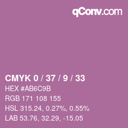 Color code: CMYK 0 / 37 / 9 / 33 | qconv.com