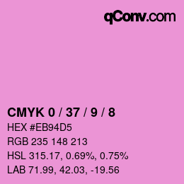 カラーコード: CMYK 0 / 37 / 9 / 8 | qconv.com