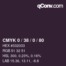 Color code: CMYK 0 / 38 / 0 / 80 | qconv.com