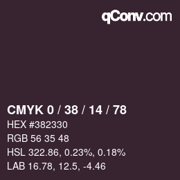 Color code: CMYK 0 / 38 / 14 / 78 | qconv.com