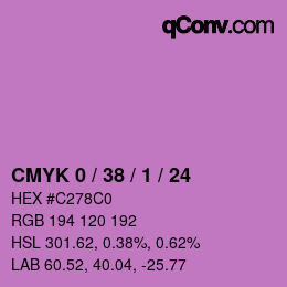 颜色代码: CMYK 0 / 38 / 1 / 24 | qconv.com