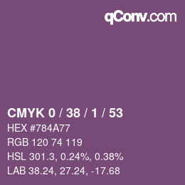 Color code: CMYK 0 / 38 / 1 / 53 | qconv.com