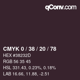 Color code: CMYK 0 / 38 / 20 / 78 | qconv.com