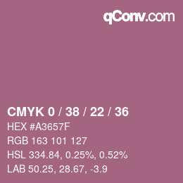 Color code: CMYK 0 / 38 / 22 / 36 | qconv.com