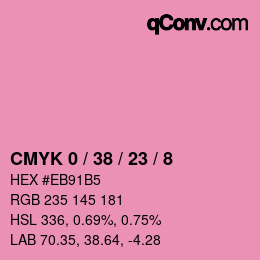 Color code: CMYK 0 / 38 / 23 / 8 | qconv.com